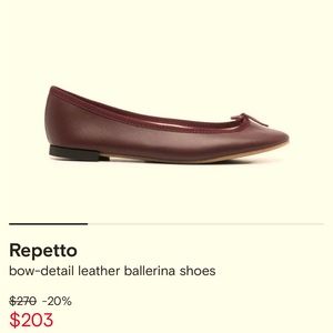 Repetto leather ballerina flats